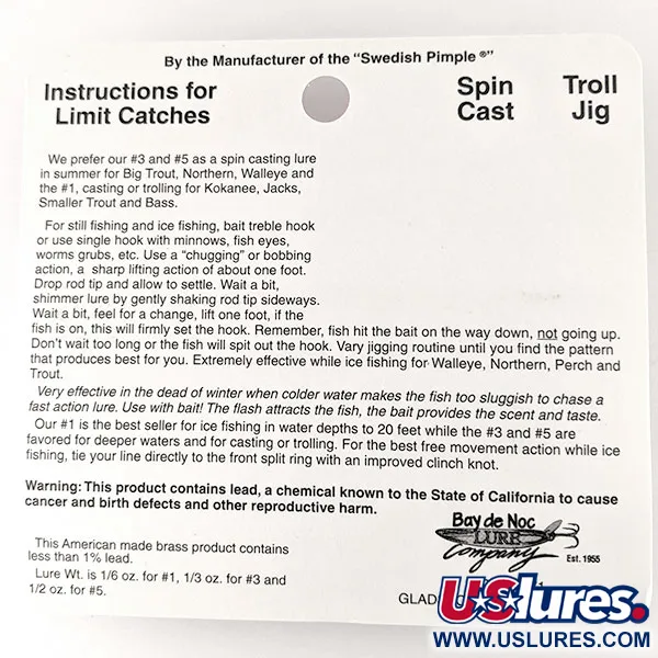 Bay de Noc Do-Jigger #3, 9g Nikkel/Groen, Lepel #17739