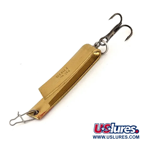 South Bend Super-Duper 503 Lepel, Goud/Rood, 4,3g, Vintage, #12420