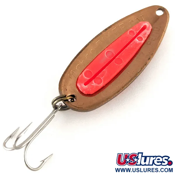 Blue Fox Pixee UV Lepel, Gehamerd Koper/Roze, 14g, UV-Glow, #12447