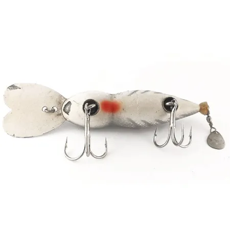 Whopper Stopper Hellbender Crankbait, Zilver-Wit, 12g, Metalen Lip, #12461