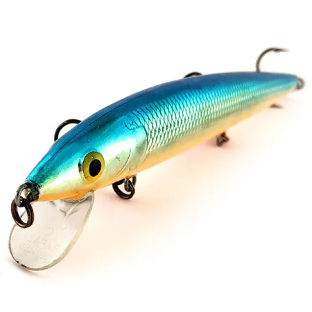 Rapala Husky Jerk HJ 14 Plug, Blauw Zilver, 18g, Ratel, #12468