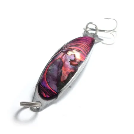 Salm The Killer Red Abalone Pearl Minnow Lepel, Rood/Nikkel, 8g, #12477