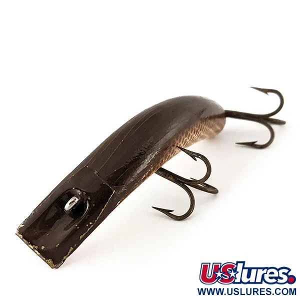 Kautzky Lazy Ike Plug, Bruin & Goud, 8,5g, Hout, #12480