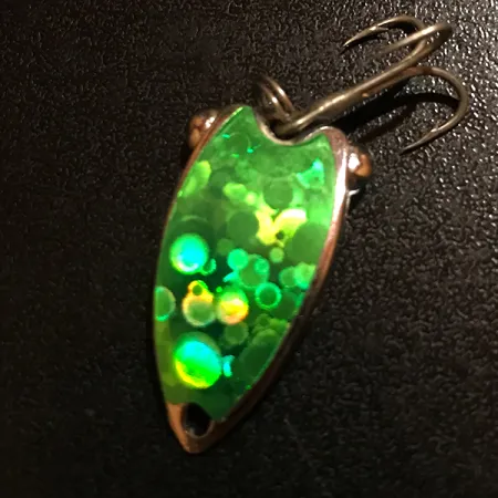 Fish Itt First Double Dancer Blade Bait, Groen/Nikkel, 7g, UV, #12500