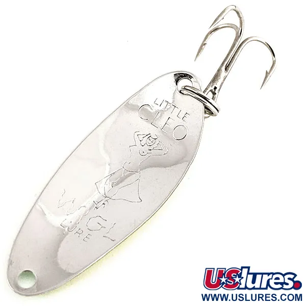 Little Cleo (Hula Girl) Lepel UV, Geel / Groen, 4g, Vintage, #12518