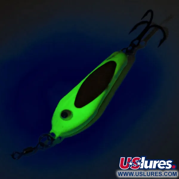 Bubba-Baits Zig Zag Spoon Jig-lepel, Chartreuse, 25g, UV Glow, #12572