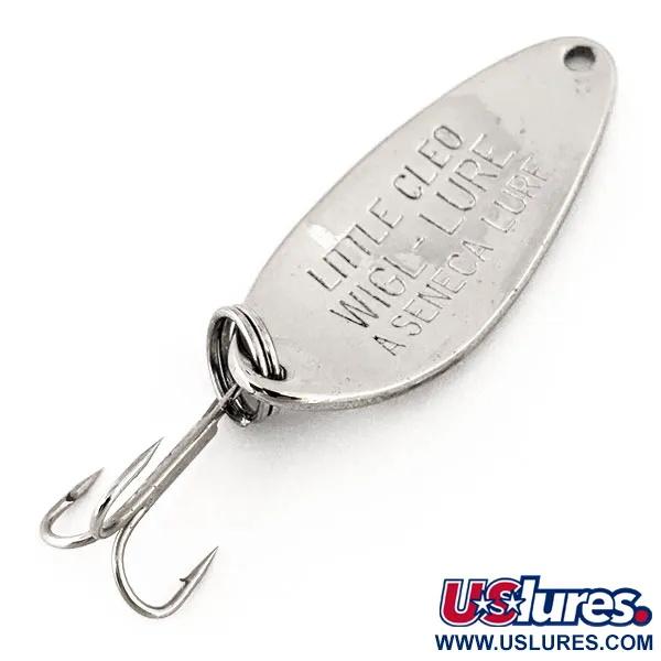 Little Cleo Seneca Lepel, Nikkel / Blauw, 7g, Vintage, #12646