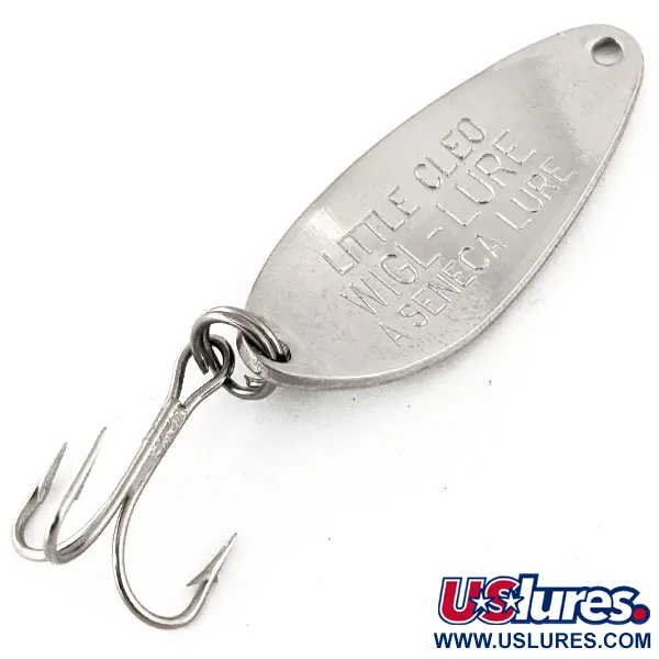 Little Cleo Seneca Lepel, Nikkel / Groen, 7g, Vintage, #12647