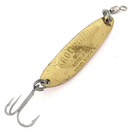 Luhr Jensen Krocodile Die #3 Lepel, Goud/Oranje, 10g, Verwerpen, #12649