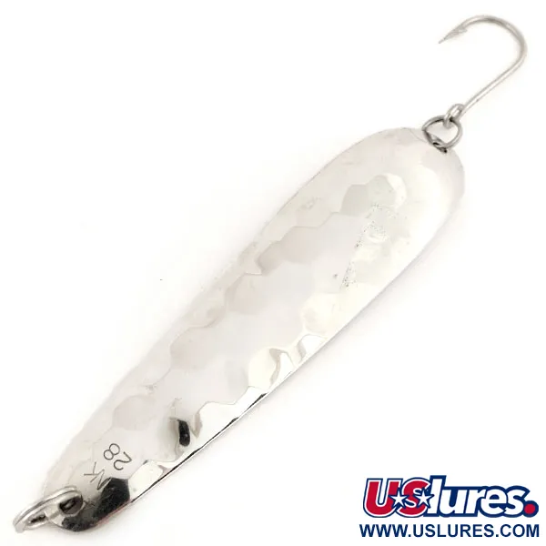 Len Thompson Northern King NK28 Lepel, Zilver, 14g, Gehamerd, #12691