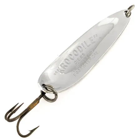 Luhr Jensen Krocodile Die #5 Lepel, Nikkel / Groen, 28g, #12693