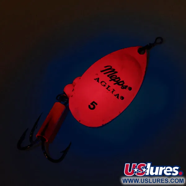 Mepps Aglia 5 Spinner, Hot Pink UV, 14g, UV-Coating, #12695