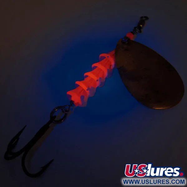 Luhr Jensen TEE Spoon Spinner, Gold/Red, 14g, UV-reactief, #12760