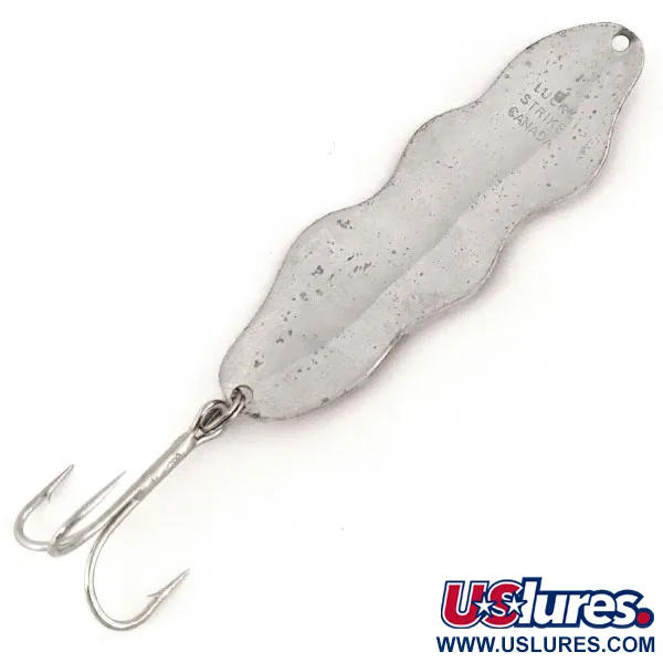 Lucky Strike Serpent Wobbler Lepel, Rood/Wit/Nikkel, 18g, #12774