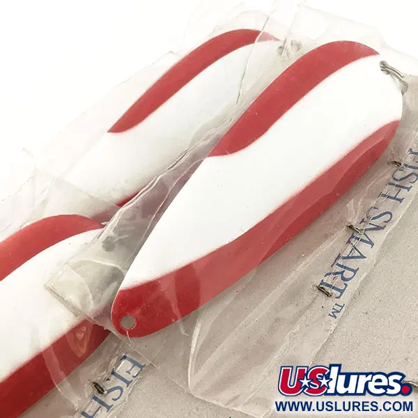 Blue Fox Aqua Spoon, 21g, Red / White / Nickel, Lepel Dealer Displaykaart #12794