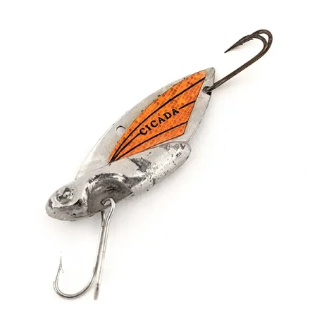 Reef Runner Cicada Blade Bait, Nikkel/Oranje, 11g, US-Origineel, #12811