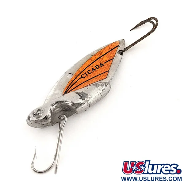 Reef Runner Cicada Blade Bait, Nikkel/Oranje, 11g, US-Origineel, #12811