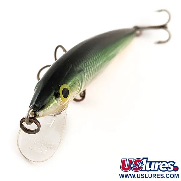 Rapala Husky Jerk 10 Plug, Zilver-Groen-Goud, 10g, Suspending, #12839