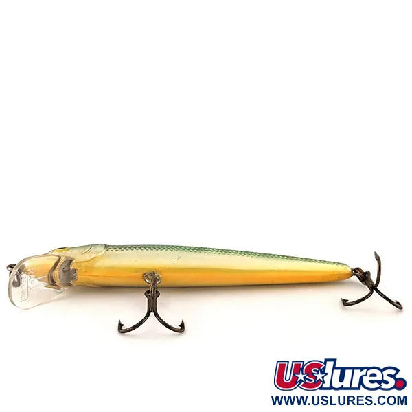 Rapala Husky Jerk 10 Plug, Zilver-Groen-Goud, 10g, Suspending, #12839