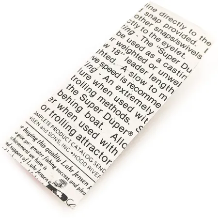 Luhr Jensen Super-Duper 503 Lepel, Bruin/Rood, 4.3g, #12843