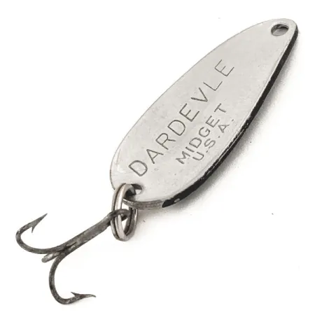 Eppinger Dardevle Midget, 6g Zwart / Wit / Nikkel, Lepel #12850