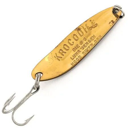 Luhr Jensen Krocodile Die #3 Lepel, Geel/Zwart/Goud, 10g, #12880