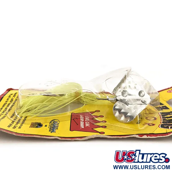 Strike King Buzzbait Buzz King, Nickel/Chartreuse, 5,3g, 3-blads, #12891