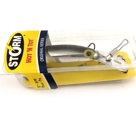 Storm Original Hot'N Tot Plug, Zwart / Zilver, 6,5g, Metalen lip, #12897