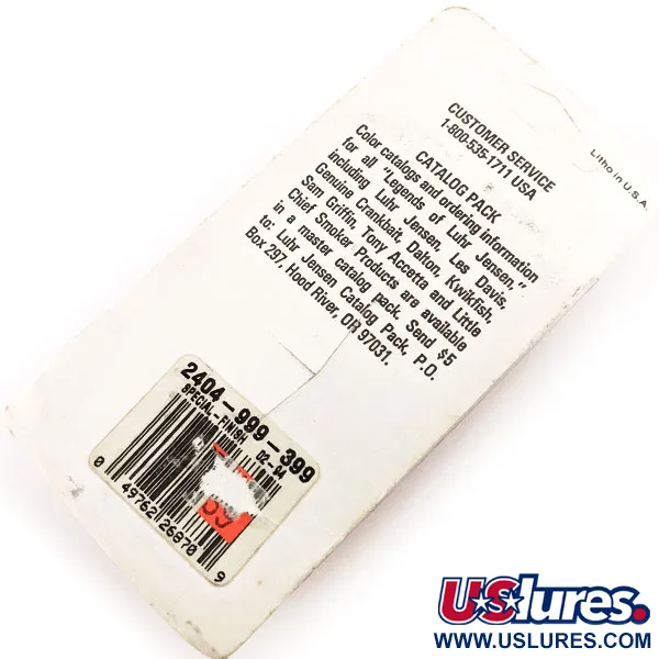 Luhr Jensen Bear valley Dressed Spinner, Messing/Zilver, 14g, #12904