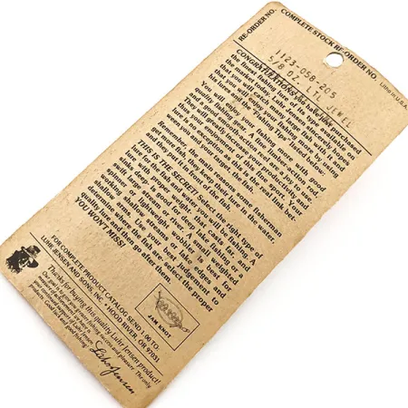 Luhr Jensen Little Jewel Lepel, Geel / Rood, 18g, Vintage, #12908