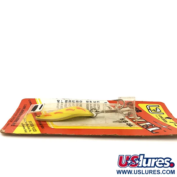 Luhr Jensen Little Jewel Lepel, Geel / Rood, 18g, Vintage, #12908