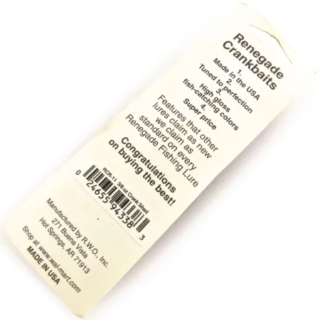 Renegade Crank Shad Plug, Donkergroen Goud, 11g, Rattle, #12933