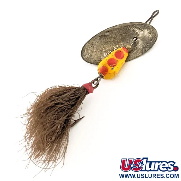 Panther Martin 4 con Mosca Spinner, Geel/Rood, 4g, Vlieg, #12959