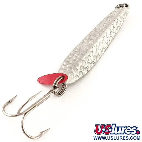 Bay de Noc Swedish Pimple Lepel, Gehamerd nikkel, 28g, #12966