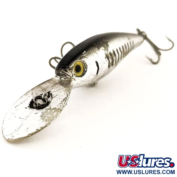 The Producers Lightning minnow #2 Plug, Zilver, 7g, Vintage, #12987