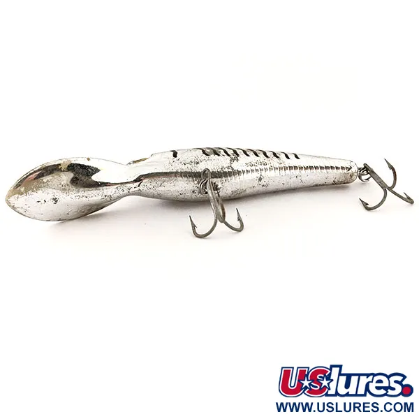 The Producers Lightning minnow #2 Plug, Zilver, 7g, Vintage, #12987