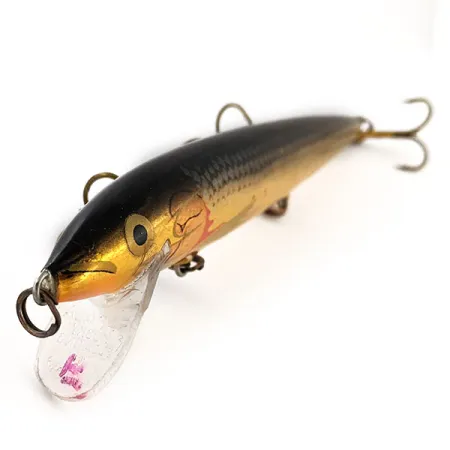 Rapala Husky Floating 13 Plug, Goud, 9g, Balsahout, #12999