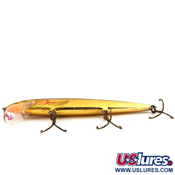 Rapala Husky Floating 13 Plug, Goud, 9g, Balsahout, #12999