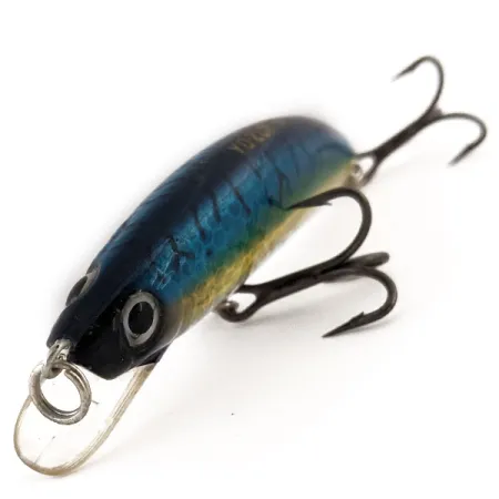 Yo-Zuri Emperor Minnow S08 Plug, Blauw/Zilver, 14g, zinkend, #13003