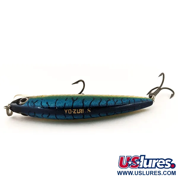 Yo-Zuri Emperor Minnow S08 Plug, Blauw/Zilver, 14g, zinkend, #13003