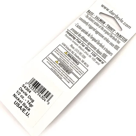 Eppinger Dardevle Devle Dog Glow Lepel, Rood-Oranje, 14g, Glow, #13013