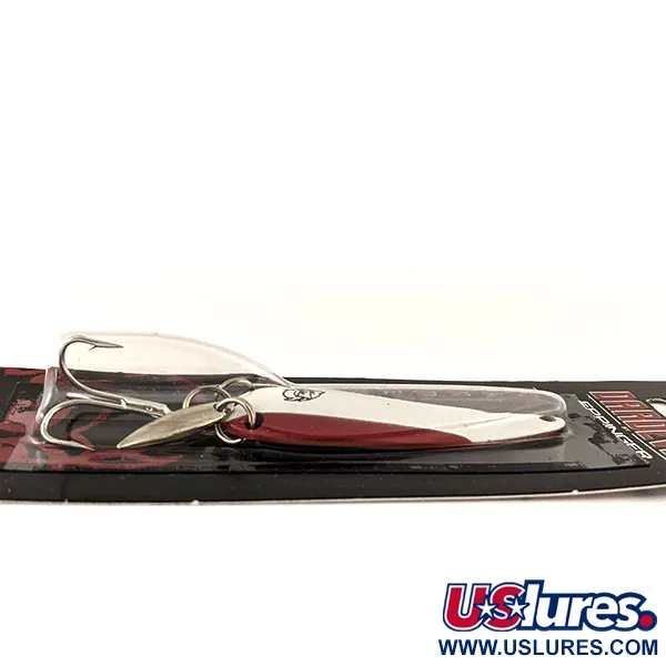 Dardevle Imp Klicker Lepel, Rood/Wit/Nikkel, 11g, Ratel, #13016