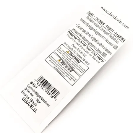 Eppinger Weedless Dardevle Midget UV, Fire Tiger / Messing, 6g, #13052