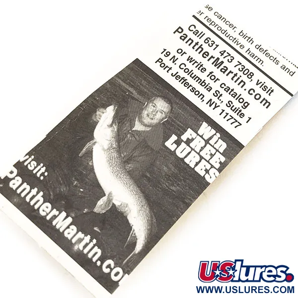 Panther Martin 2 Spinner, Zilver, 2,5g, Geel-Rode Punten, #13062