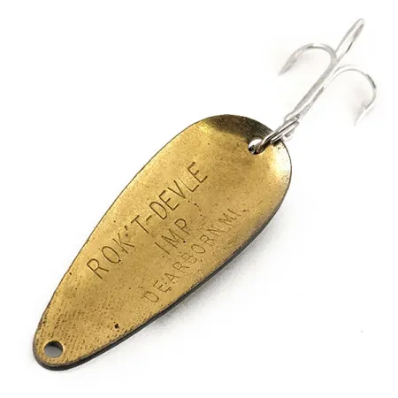 Dardevle Rok't Imp Lepel, Zwart/Wit/Messing, 21g, Messing, #13066