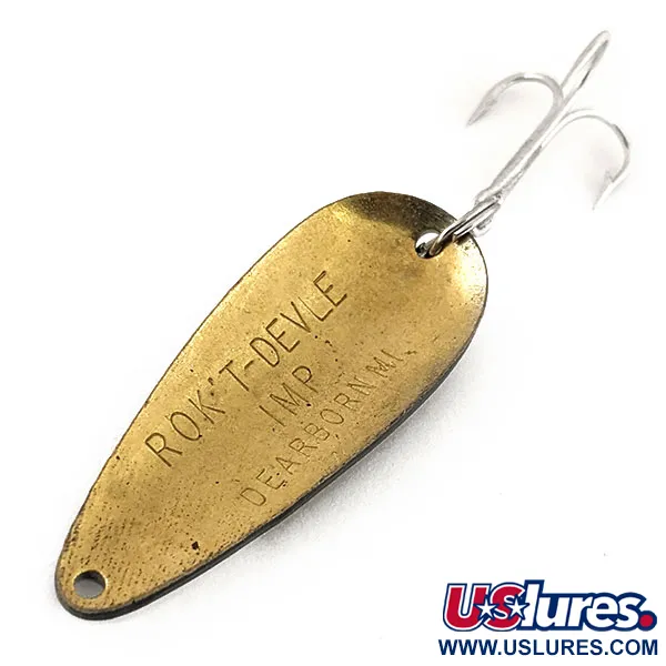 Dardevle Rok't Imp Lepel, Zwart/Wit/Messing, 21g, Messing, #13066