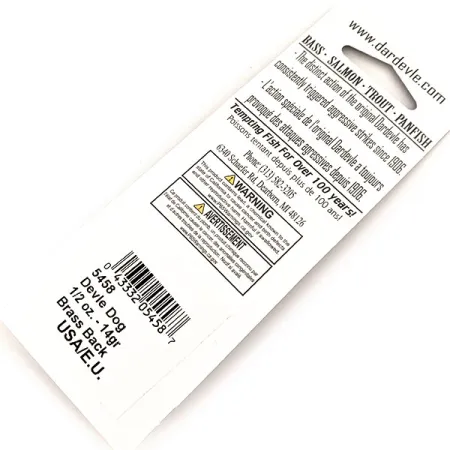 Eppinger Dardevle Devle Dog UV Lepel, Fire Tiger, 14g, UV, #13092