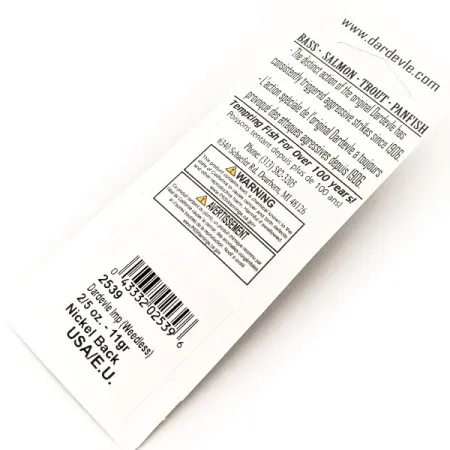 Eppinger Weedless Dardevle Imp UV Lepel, 39 Makreel/Nikkel, 11g, #13095