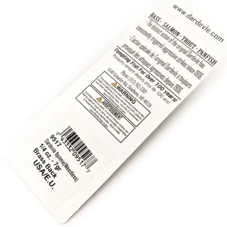 Eppinger Dardevle Spinnie Weedless, 7g Five of Diamonds, Lepel #20297