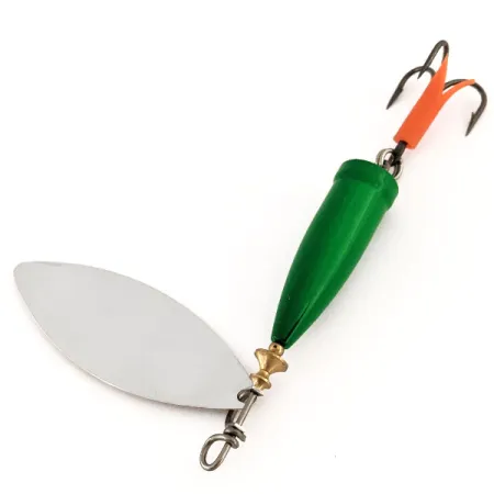 Blue Fox Super Vibrax Salmon Spinner, Nikkel/Groen, 33g, Vibratie, #13126